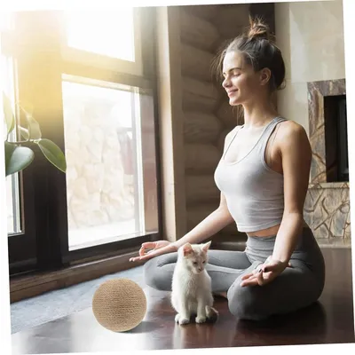 ZENITHMIND Jouet Grattant Forme De Boule Pour Chat Accessoire