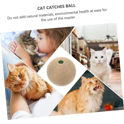 ZENITHMIND Jouet Grattant Forme De Boule Pour Chat Accessoire