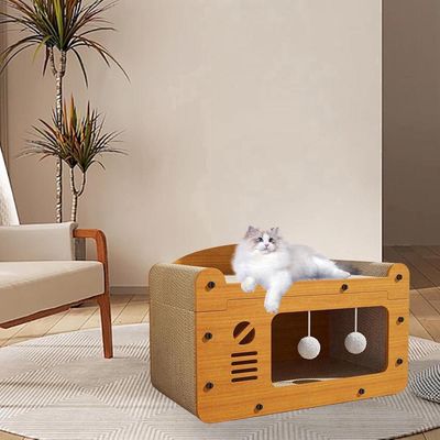 ZENITHMIND Lit à griffer pour chat, jouet interactif pour chat