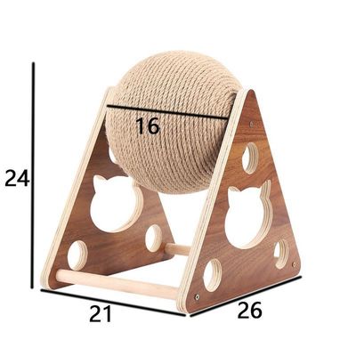 ZENITHMIND Juguete rascador para gatos, cuerda de sisal natural para gatos