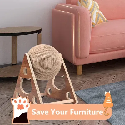 ZENITHMIND Juguete rascador para gatos, cuerda de sisal natural para gatos ZENITHMIND Juguete rascador para gatos, cuerda de sisal natural para gatos