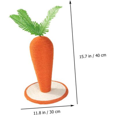 ZENITHMIND 1 pièce Griffoir pour Chat Forme de Carotte