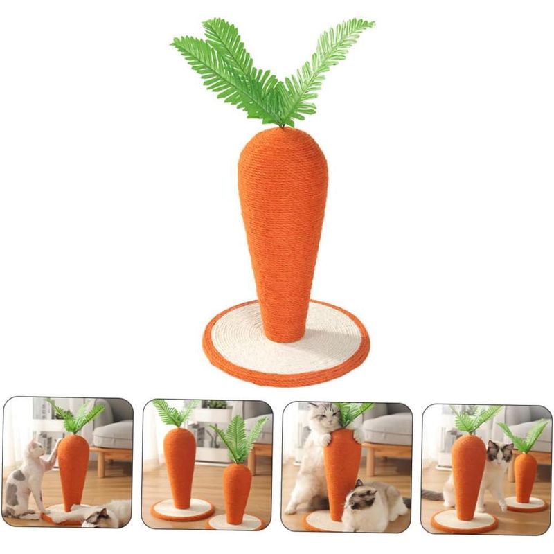 ZENITHMIND 1 pièce Griffoir pour Chat Forme de Carotte
