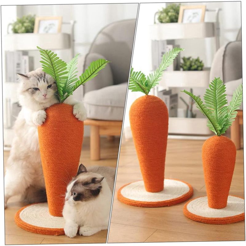 ZENITHMIND 1 pièce Griffoir pour Chat Forme de Carotte