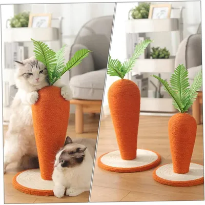 ZENITHMIND 1 pièce Griffoir pour Chat Forme de Carotte