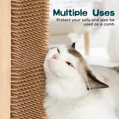 ZENITHMIND Tapis à gratter chat, mur chat scraper chat