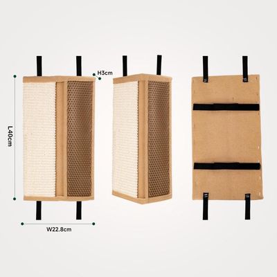 ZENITHMIND Tapis à gratter chat, mur chat scraper chat