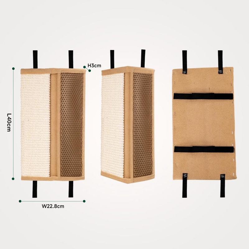 ZENITHMIND Tapis à gratter chat, mur chat scraper chat