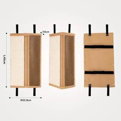 ZENITHMIND Tapis à gratter chat, mur chat scraper chat