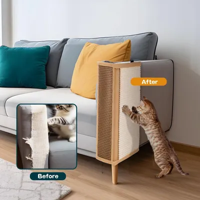 ZENITHMIND Tapis à gratter chat, mur chat scraper chat