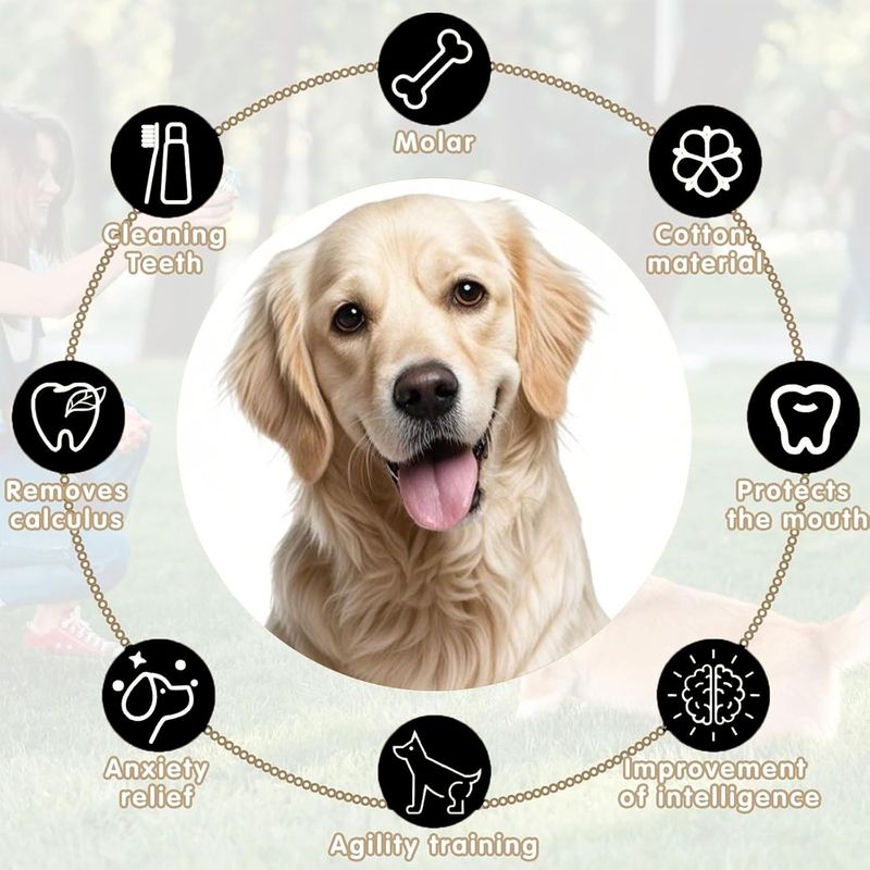 LovuPet 7 Pieces Corde Chien, Rope Training Toys Jouet pour Chien