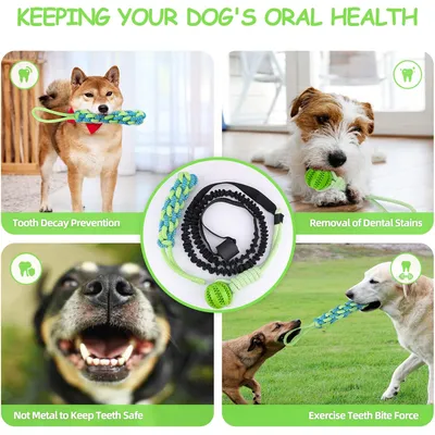LovuPet Jouets en corde pour chiens, jouet interactif à tirer à la corde