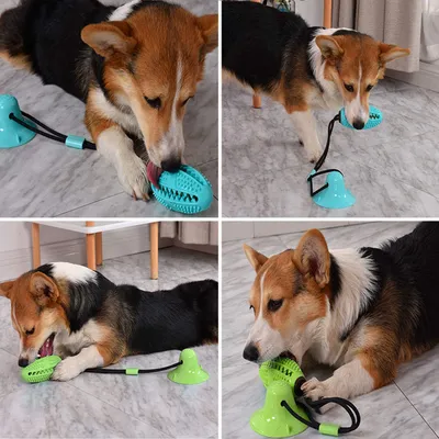 LovuPet Jouet à mâcher pour chien avec ventouse pour mâcheurs agressifs