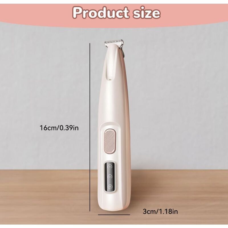 Tondeuse Chien/Chat Silencieuse - Étanche Rechargeable, LED pour Pattes