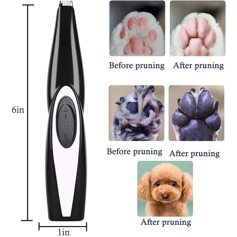 Tondeuse Chien/Chat USB sans Fil - Précision Oreilles, Pattes, Visage