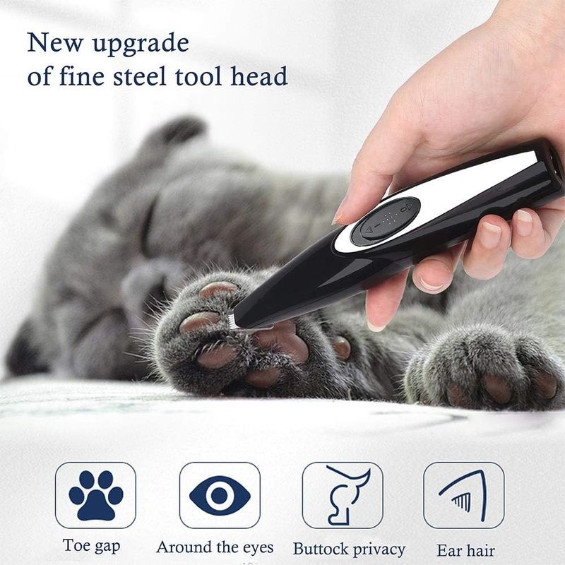 Tondeuse Chien/Chat USB sans Fil - Précision Oreilles, Pattes, Visage