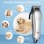 Tondeuse Pro Chien/Chat Poil Long - LCD, 4 Peignes, Lame Étanche