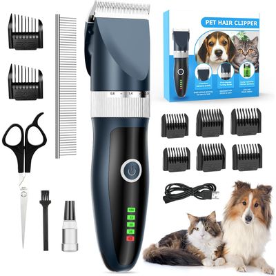Tondeuse Pro Chien/Chat Silencieuse - Poils Longs, IPX7 Étanche