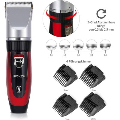 Tondeuse électrique pour chien et chat, Silencieuse, Rechargeable