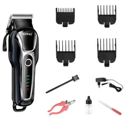 Tondeuse électrique pour chien et chat, Sans Fil, Silencieuse, LCD