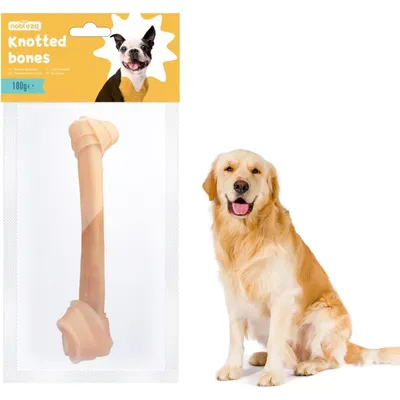 ZENITHMIND Os à mâcher avec noeud pour chiens de taille moyenne et grande