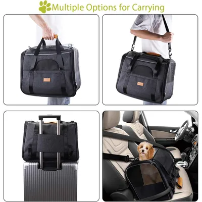 ZENITHMIND Transport Chat Respirant et Pliable Cage Transport