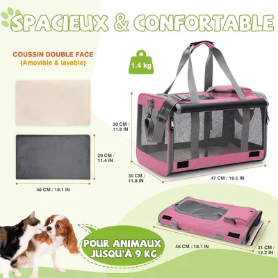 ZENITHMIND Porte-Chien Transporteur de Chat