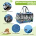 ZENITHMIND Transport Pliable pour Chat et Petit Chien Bleu Ciel