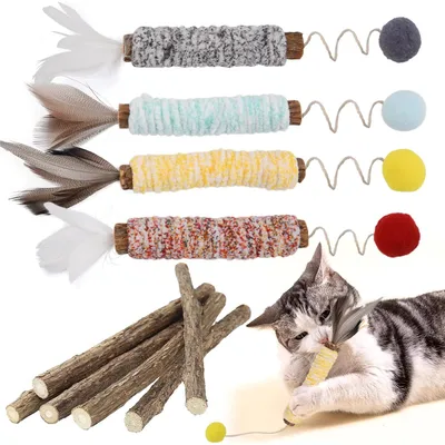 LovuPet Bâtonnets Herbe à Chat, Bâtonnets à Mâcher Baton Chat Jouets LovuPet Bâtonnets Herbe à Chat, Bâtonnets à Mâcher Baton Chat Jouets