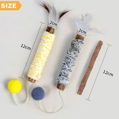LovuPet Bâtonnets Herbe à Chat, Bâtonnets à Mâcher Baton Chat Jouets