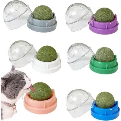 LovuPet Lot de 6 boules à chat-Brossez les dents de votre chat