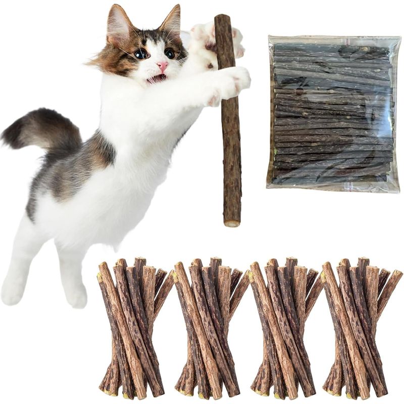 LovuPet 40pcs Bâtonnets à Mâcher pour Grincer des Dents - Jouets Molaires