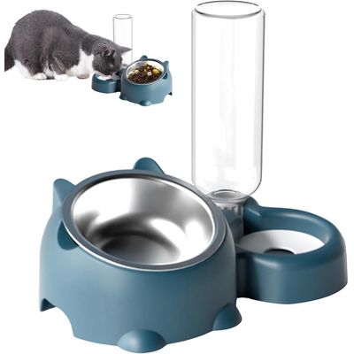 ZENITHMIND Ensemble de gamelle à eau et nourriture pour chat