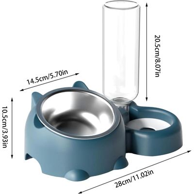 ZENITHMIND Ensemble de gamelle à eau et nourriture pour chat