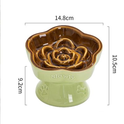 ZENITHMIND Slow Food céramique chat High Bowl