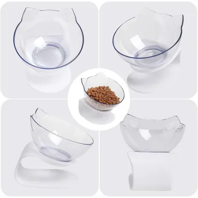 ZENITHMIND Gamelle surélevée pour chat, nourriture pour chat et eau
