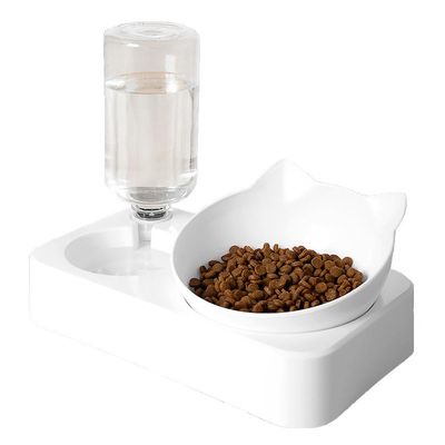 ZENITHMIND Bol d'alimentation pour chat 2 en 1