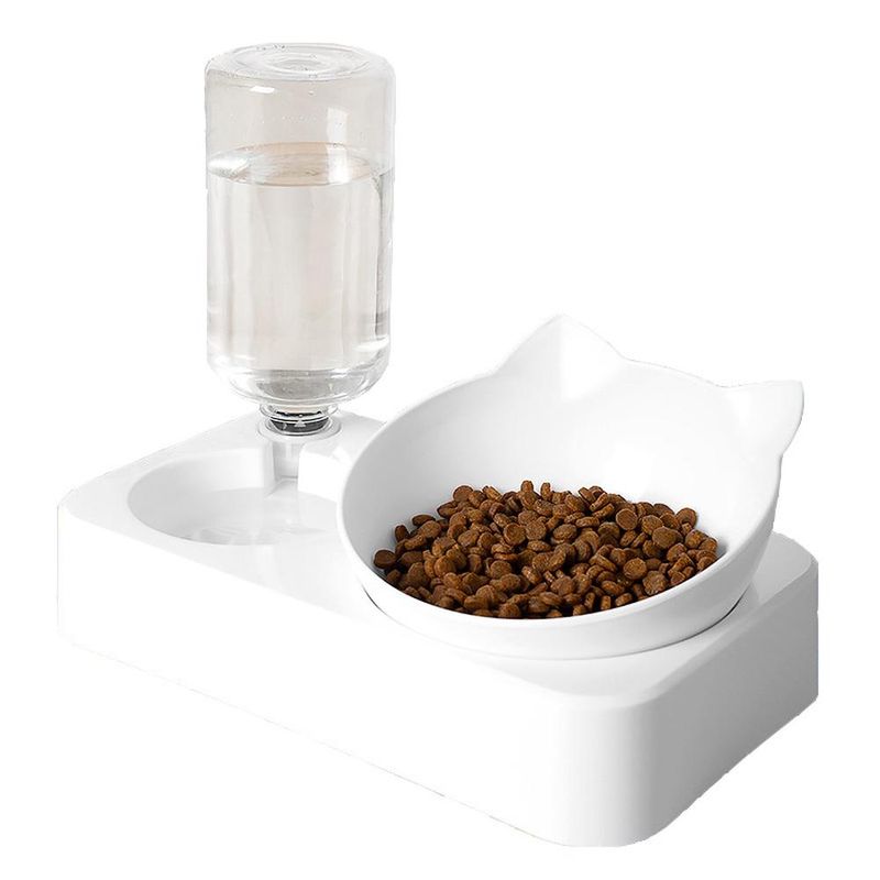 ZENITHMIND Bol d'alimentation pour chat 2 en 1