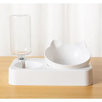 ZENITHMIND Bol d'alimentation pour chat 2 en 1