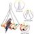 LovuPet Lot de 8 jouets à mâcher pour oiseaux, en bois naturel