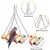 LovuPet Lot de 8 jouets à mâcher pour oiseaux, en bois naturel