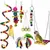 Lot de 7 Jouets à Mâcher en Bois Naturel pour Perroquet Lot de 7 Jouets à Mâcher en Bois Naturel pour Perroquet