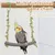 LovuPet Balançoire en Bois pour Perroquet