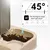 LovuPet Distributeur Croquettes Chat,2 en 1 mangeoire avec Fontaine à Eau