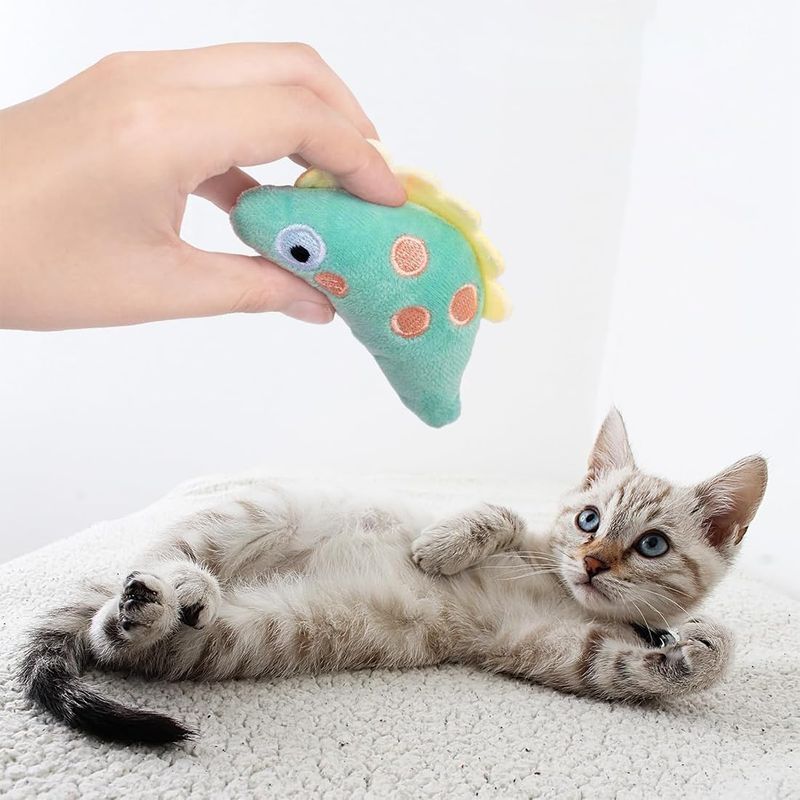LovuPet 5 Pièces Jouet chat Herbe à Chat, Peluche pour Chat Jouets