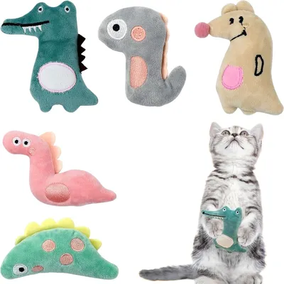 LovuPet 5 Pièces Jouet chat Herbe à Chat, Peluche pour Chat Jouets