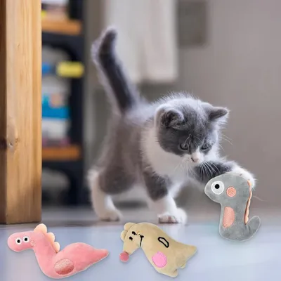LovuPet 5 Pièces Jouet chat Herbe à Chat, Peluche pour Chat Jouets