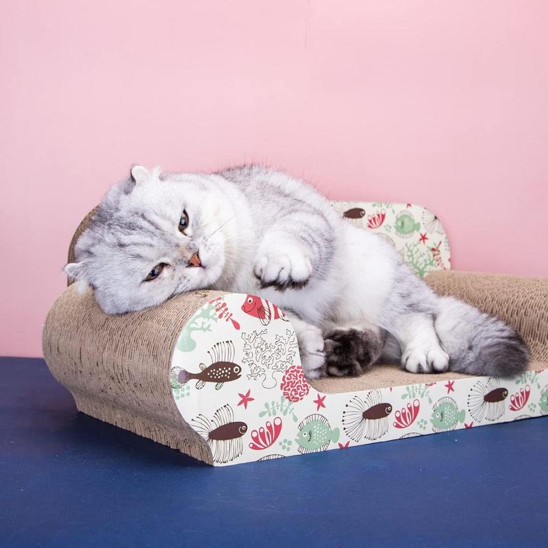 ZENITHMIND Grattoir pour chat avec chat menthe