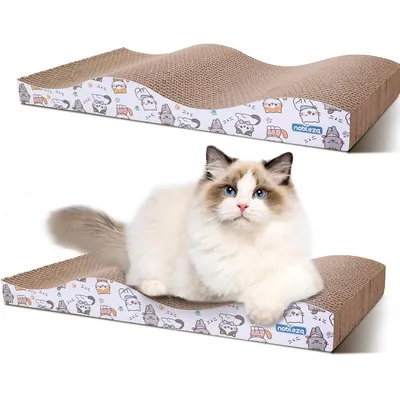 ZENITHMIND 2 PCS grattoir chat avec menthe, disponible des deux côtés