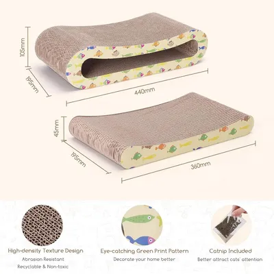 ZENITHMIND Grattoir pour chat 2 en 1,grattoir pour chat avec chat menthe